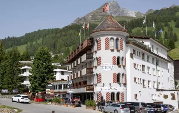Wanderhotel Schweiz Graubünden Sommer – Turmhotel Victoria Außenansicht, Davos