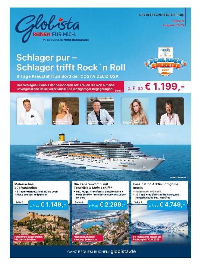 Cover von Auszeit auf Fluss und Meer – Kreuzfahrten & Flussreisen 2026/27
