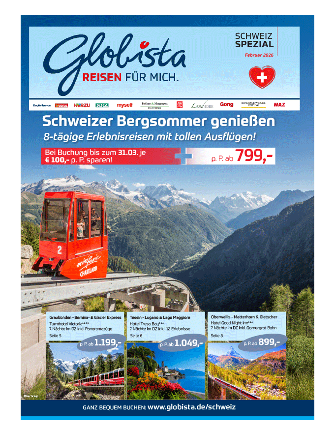 Cover von Urlaub in der Schweiz 2026