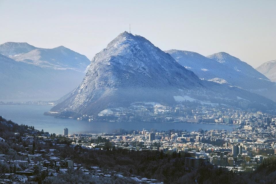 Blick auf Lugano und dem San Salvatore