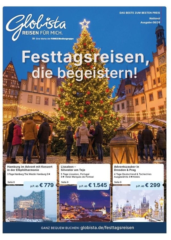 Reisprospekt Festtagsreisen