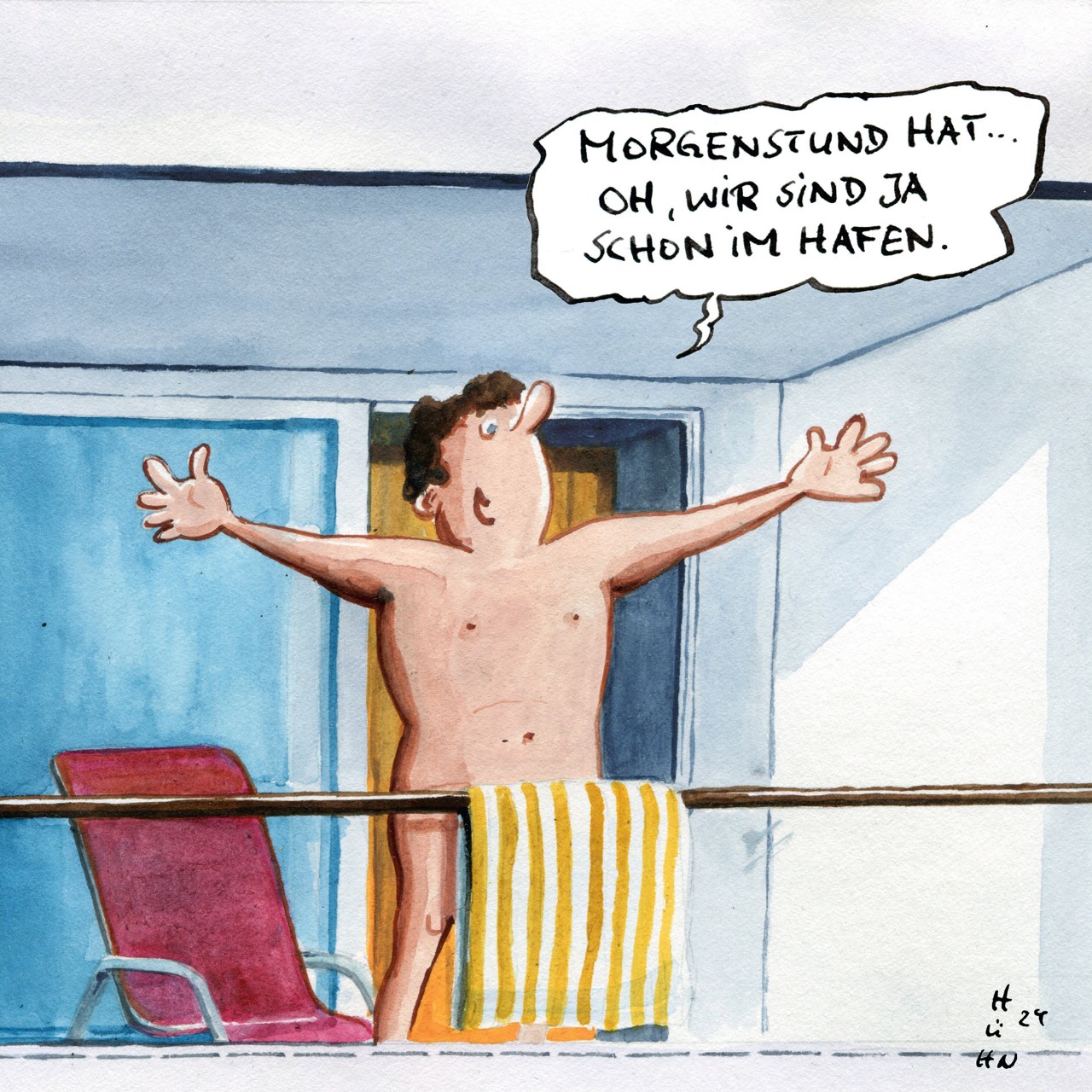 Ein Cartoon aus dem neuen Buch.