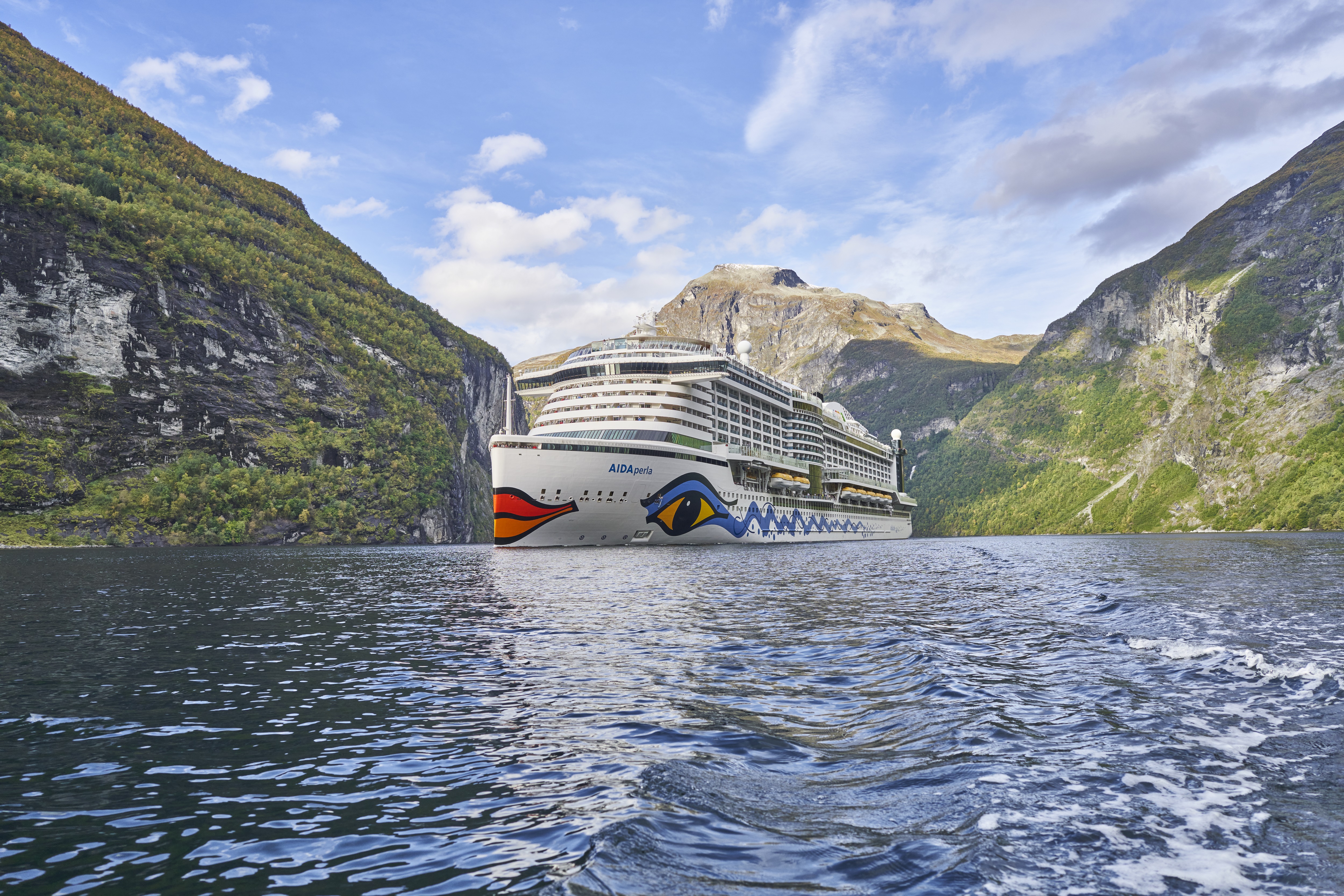 AIDAperla in Norwegen. (Foto: AIDA Cruises)