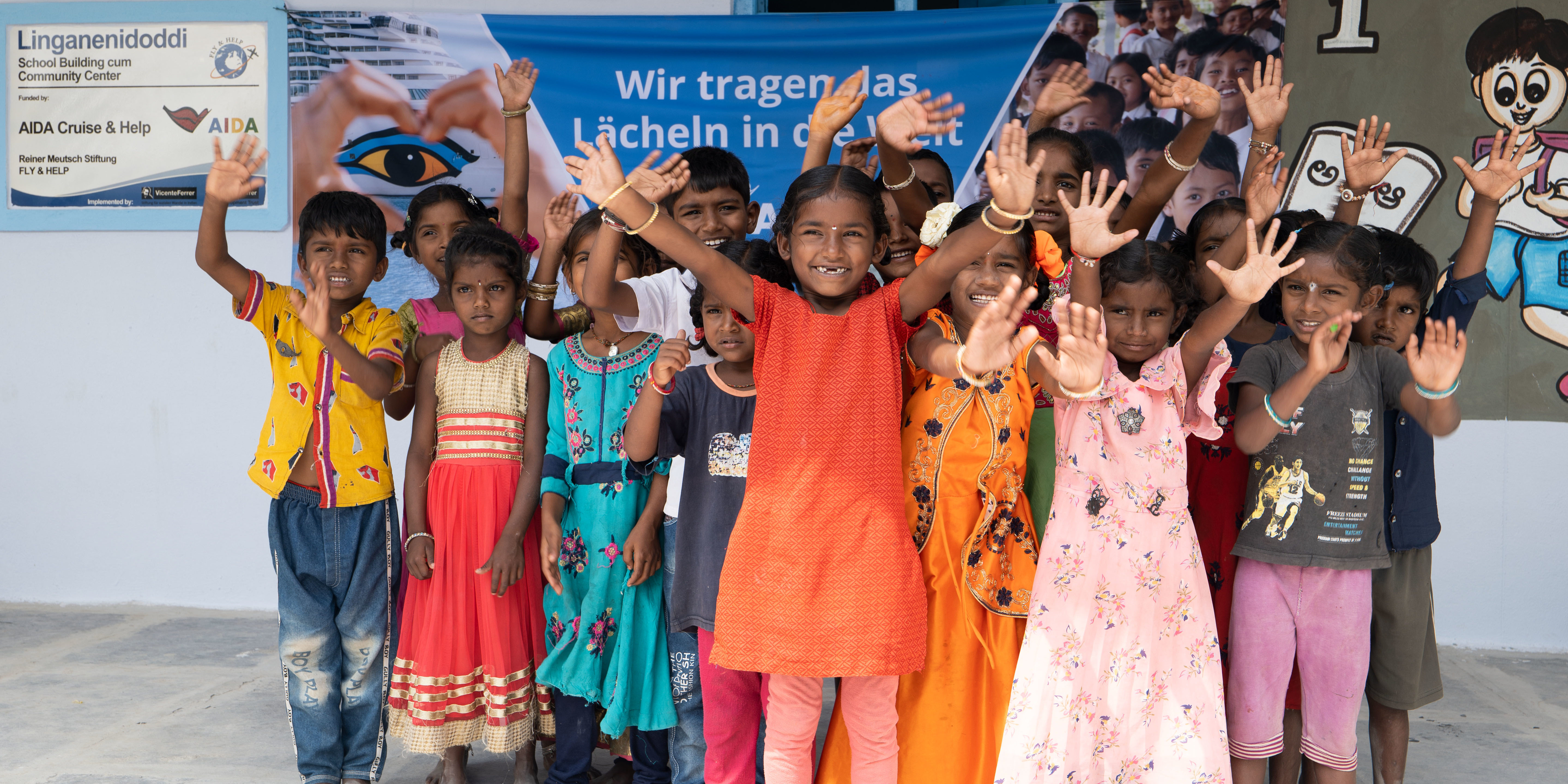 Stiftungsschule Linganenidoddi in Indien. (Foto: AIDA Cruises)