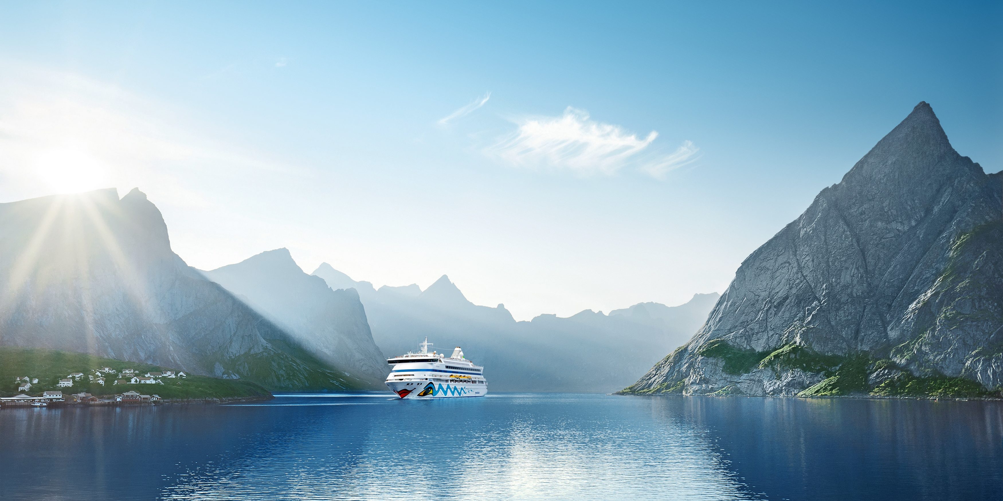 AIDAaura in Norwegen. (Foto: AIDA Cruises)