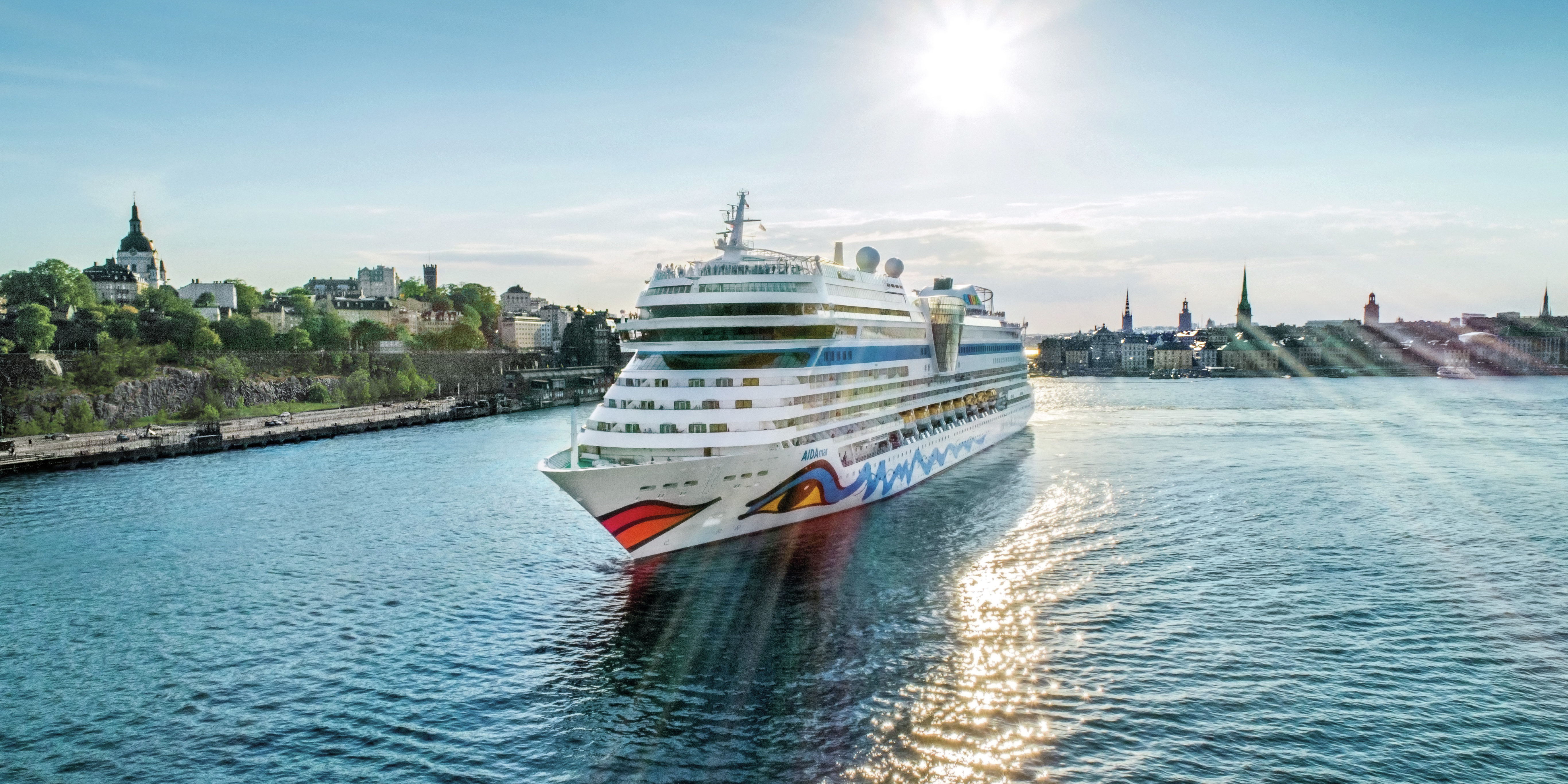 AIDAmar in Stockholm. (Foto: AIDA Cruises)