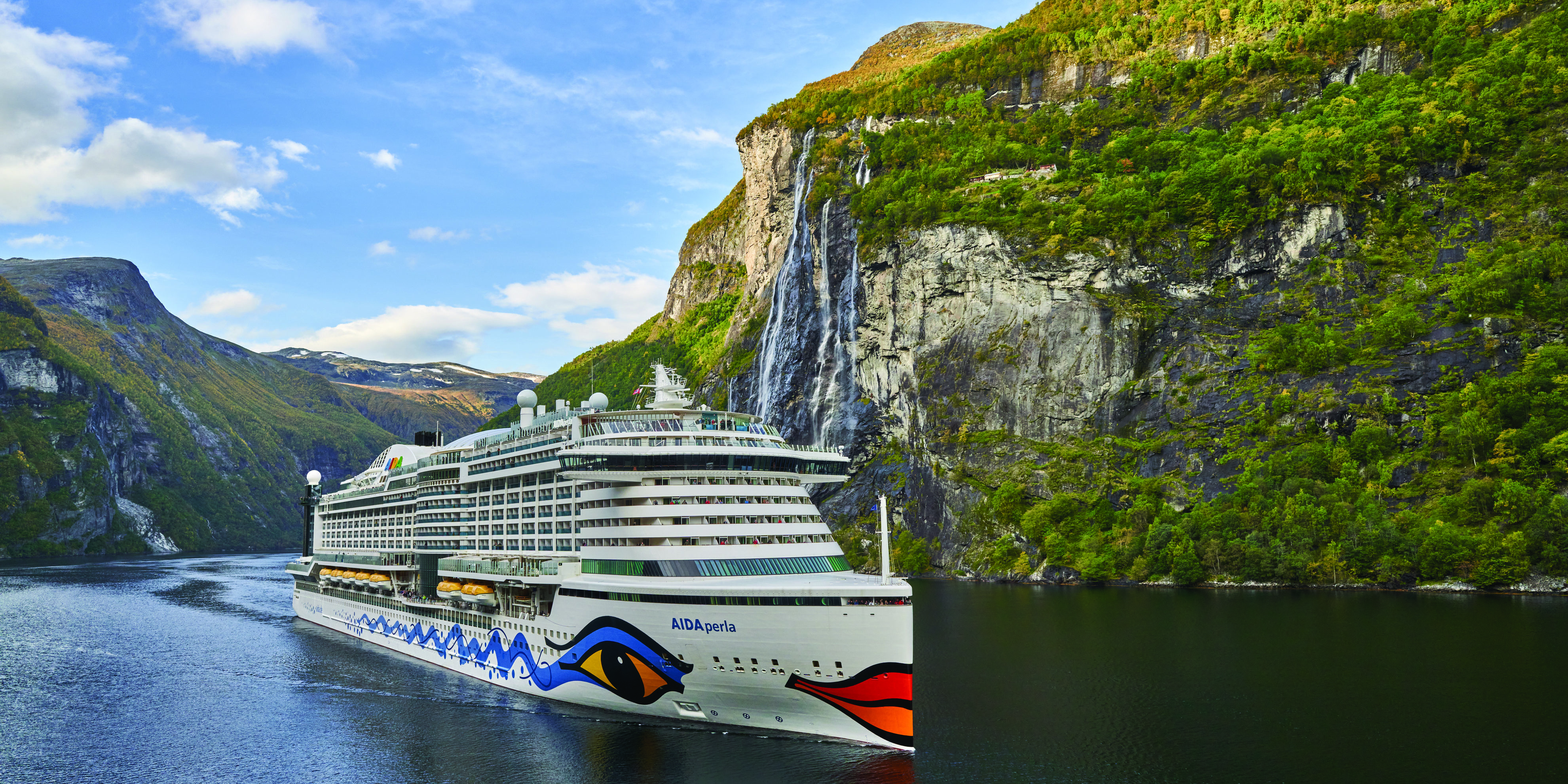 AIDAperla in Norwegen. (Foto: AIDA Cruises)