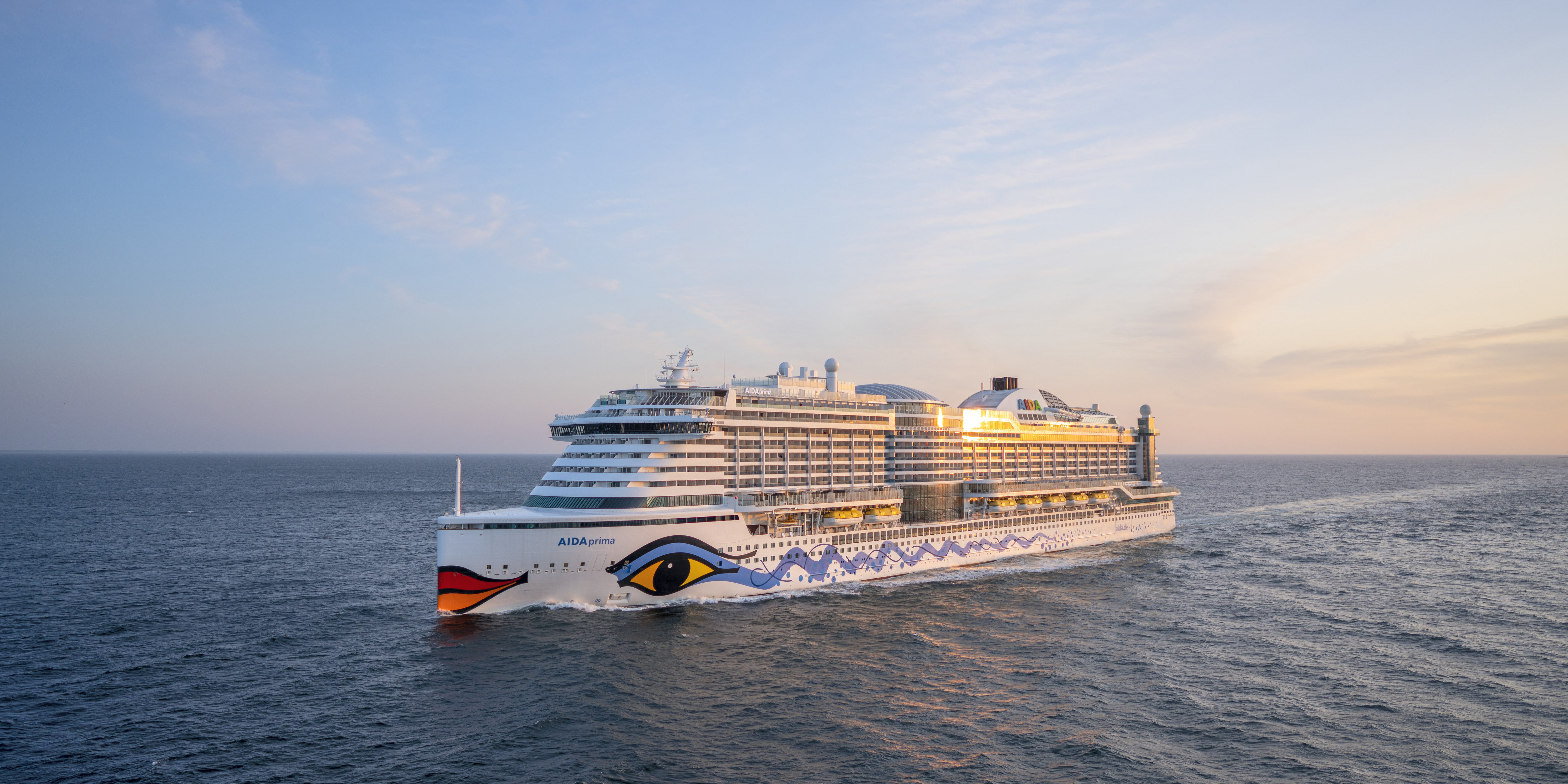 AIDAprima in Fahrt. (Foto: AIDA Cruises)