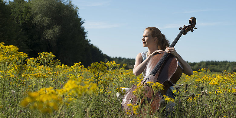 Cellistin Harriet Krijgh. (Foto: Nancy Horowitz)