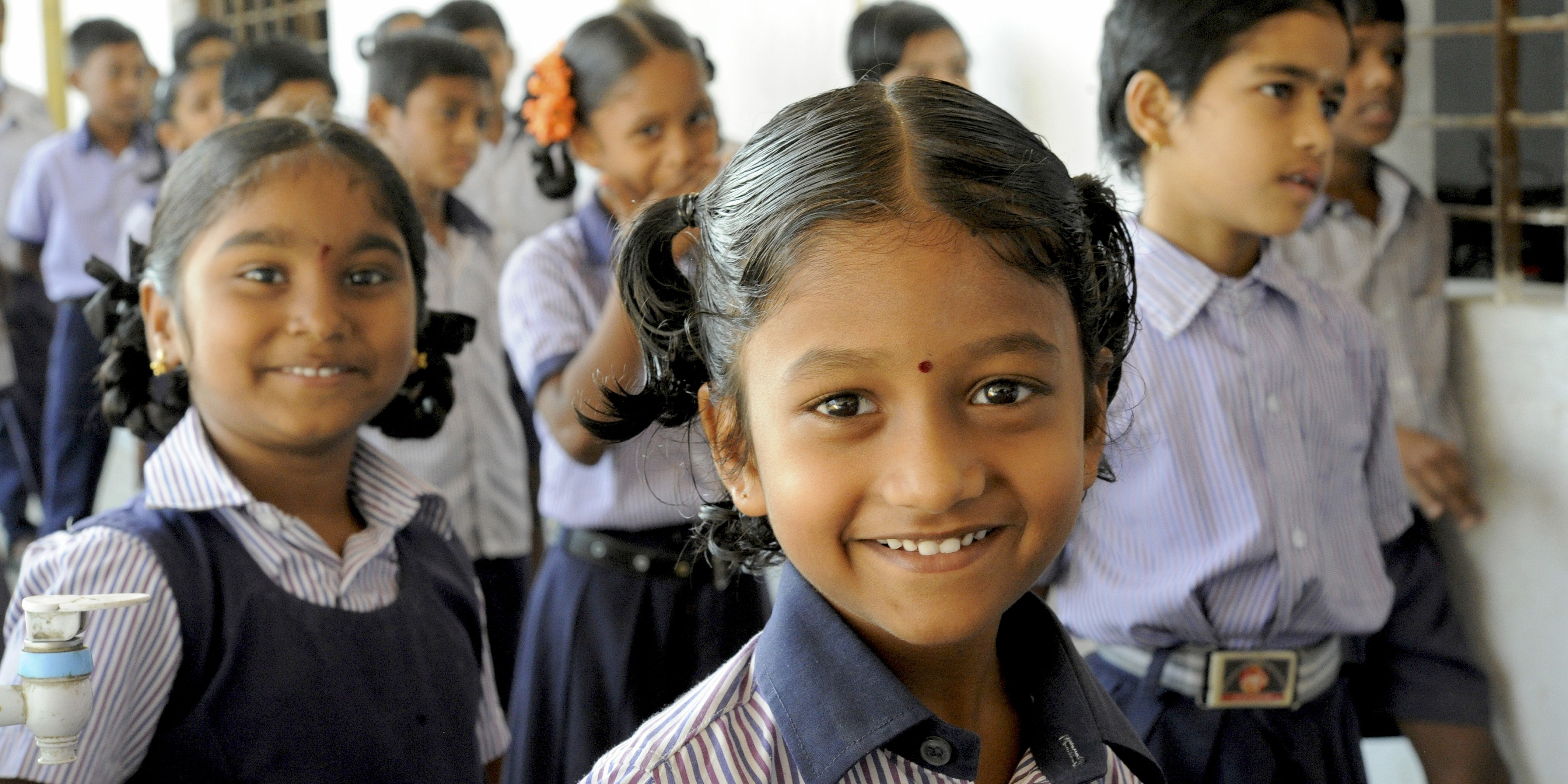 Indische Schulkinder. (Foto: AIDA Cruises)