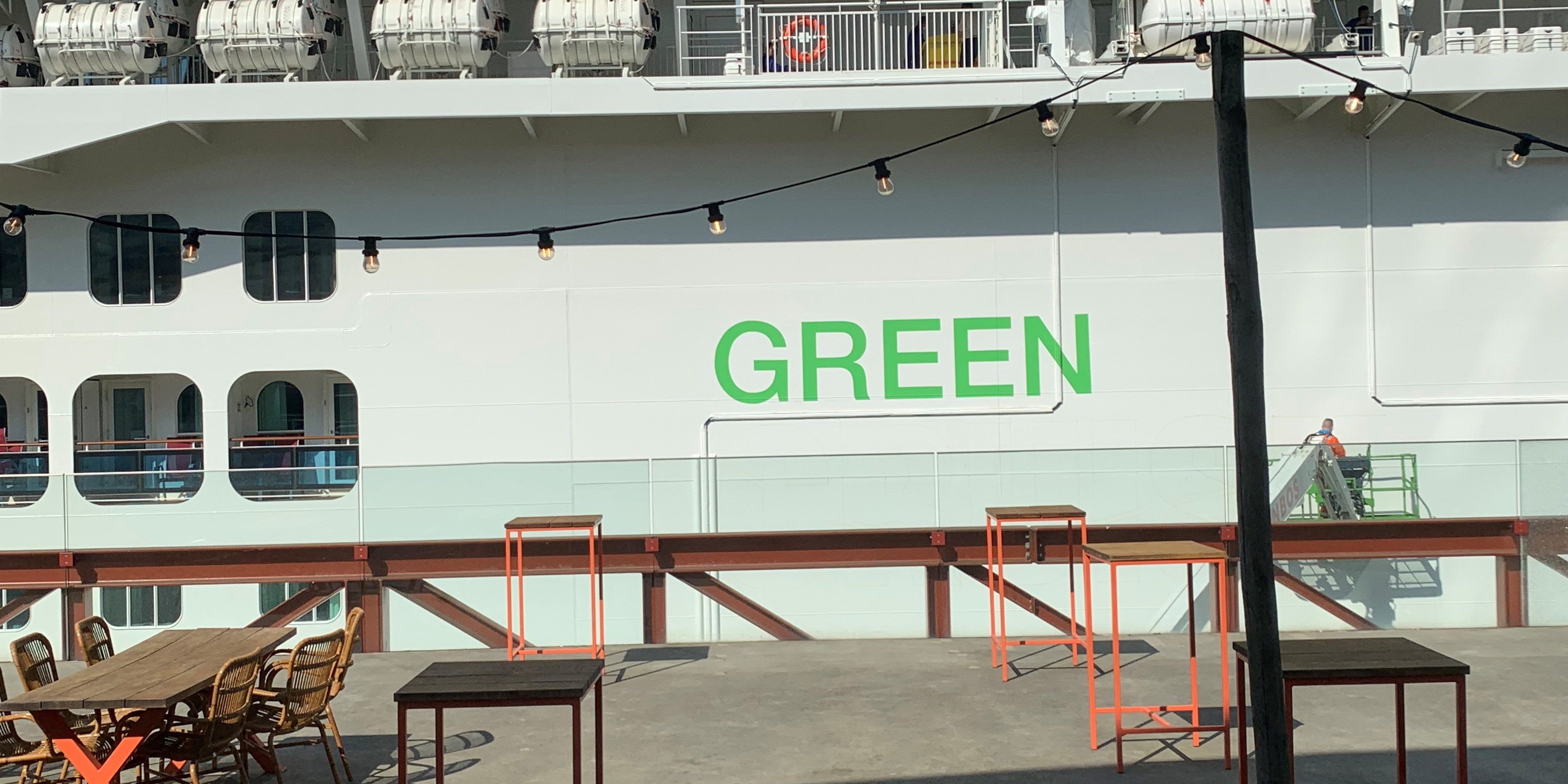 Das „Green Cruising“-Logo entsteht. (Foto: Steffen Gaux)